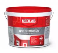 Краска акриловая супербелая для Потолков 6 кг Neolab