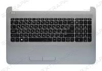 Клавиатура для ноутбука HP 15-ac серебряная топ-панель V.1