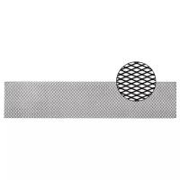 Облицовка радиатора (сетка декоративная) алюминий, 100 х 20 см, черная, ячейки 16мм х 6мм