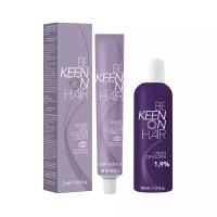 KEEN Набор Краска для бровей и ресниц Smart Eyes Colour Cream, 25 мл + Крем-окислитель Cream-developer 1.9%, 100 мл