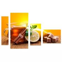 Модульная картина KARTINA style Чай с лимоном и корицей