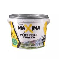 Краска Резиновая Акриловая Моющаяся белоснежная MAXIMA интерьер и фасад 2,4 кг
