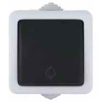 Кнопочный выключатель (кнопка) LK Studio AQUA 80002,10А, серый