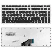 Клавиатура для ноутбука Lenovo ThinkPad U310 Series. Плоский Enter. Черная, с белой рамкой. PN: AELZ7700110.