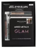 Profusion Набор для макияжа глаз и губ Mixed Metals Glam Set