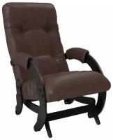 Кресло-качалка глайдер Модель 68 Венге, экокожа Vegas Lite Amber