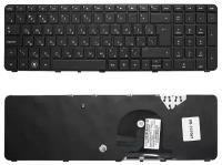 Клавиатура для ноутбука HP Pavilion DV7-4000, DV7-5000 Series. Г-образный Enter. Черная c черной рамкой. PN: NSK-HS0UQ 01.