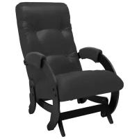 Кресло-качалка глайдер Модель 68 Венге, экокожа Vegas Lite Black