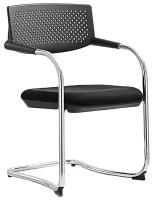 Конференц-кресло Norden chairs Самба black CF, обивка: пластик, цвет: ткань черная/пластик черный