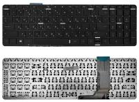 Клавиатура для ноутбука HP 15-j000, 17-j000 Series. Плоский Enter. Черная, без рамки. PN: NSK-CN4BV.