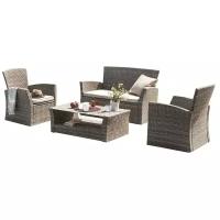 Комплект мебели Афина-Мебель AFM-405G (диван, 2 кресла, стол)