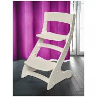 Мироша Растущий стул / Детский деревянный регулируемый стульчик с подножкой для детей от 6х месяцев / Цвет слоновая кость
