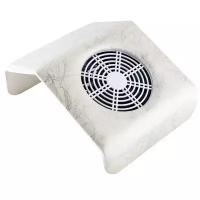 Вытяжка для маникюра (маникюрный пылесос) с пылесборником Nail Dust Collector SMX-858-11 белый с разводами
