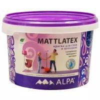 Краска латексная Alpa Mattlatex для детской моющаяся матовая