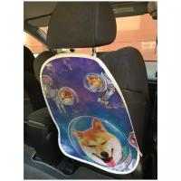 Защитная накидка JoyArty "Собаки в космосе" на спинку автомобильного сидения