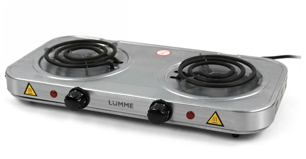 Электрическая плита LUMME LU-3618 сталь, серебристый