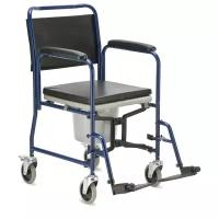 Кресло-каталка для инвалидов с санитарным оснащением Армед H 009B (туалет)