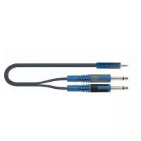 QUIK LOK RKSA140-2 Компонентный кабель, 2 метра, разъёмы 2 Mono Jack Male - Stereo Mini Jack