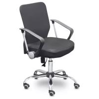 Кресло Easy Chair ткань черная, сетка черная, хром