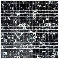 7M081-15P Мозаика из натурального черного мрамора Natural Adriatica черный темный квадрат глянцевый