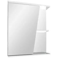 Зеркало "Парус 55" левое, белый, со шкафчиком