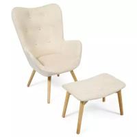 Дизайнерское кресло TetChair Secret De Maison Kontour с оттоманкой (mod.1534L)