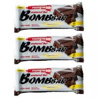 BOMBBAR набор из 3х протеиновых батончиков по 60 гр (двойной шоколад)