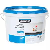 Краска акриловая Luxens для стен и потолков в кухне и ванной матовая