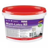 Краска латексная PUFAS Matt-Latex влагостойкая моющаяся матовая