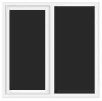 Пленка самоклеящаяся на окно черная непросматриваемая Black Out - Комплект на 2-створчатое окно