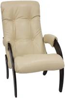 Кресло для отдыха Модель 61 Венге, экокожа Polaris Beige