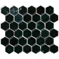 Hexa-7-2 Испанская керамическая мозаика Gaudi Hexa зеленый темный гексагон