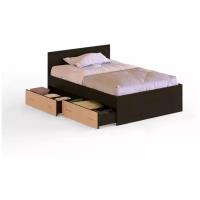 Кровать "Марс" с ящиками, спальное место (ДхШ): 200х120 см