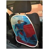 Защитная накидка "Супермен в прожекторах" на спинку автомобильного сидения