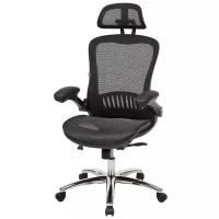 Кресло Easy Chair сетка черная, хром