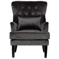 Кресло с подушкой черное