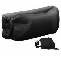 Надувной диван ламзак / Надувной лежак / надувной матрас / черный