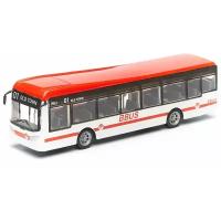 Bburago Городской автобус "Long City Bus", 1:43, Красный-Белый