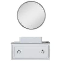 Комплект мебели для ванной Рома 100С (Белый)